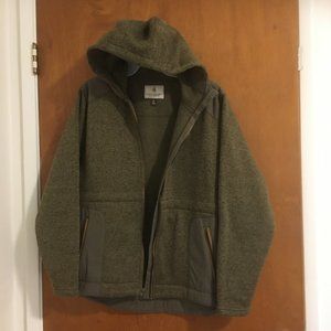 Legendary Whitetails Campfire Full Zip Sweater Fleece Olive Heather Women's XL